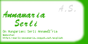 annamaria serli business card